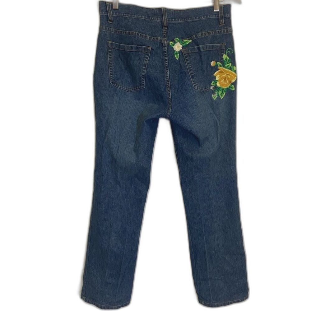 Karen Kane - Lifestyle Boho Embroidered Floral Straight Leg - Size 10/30